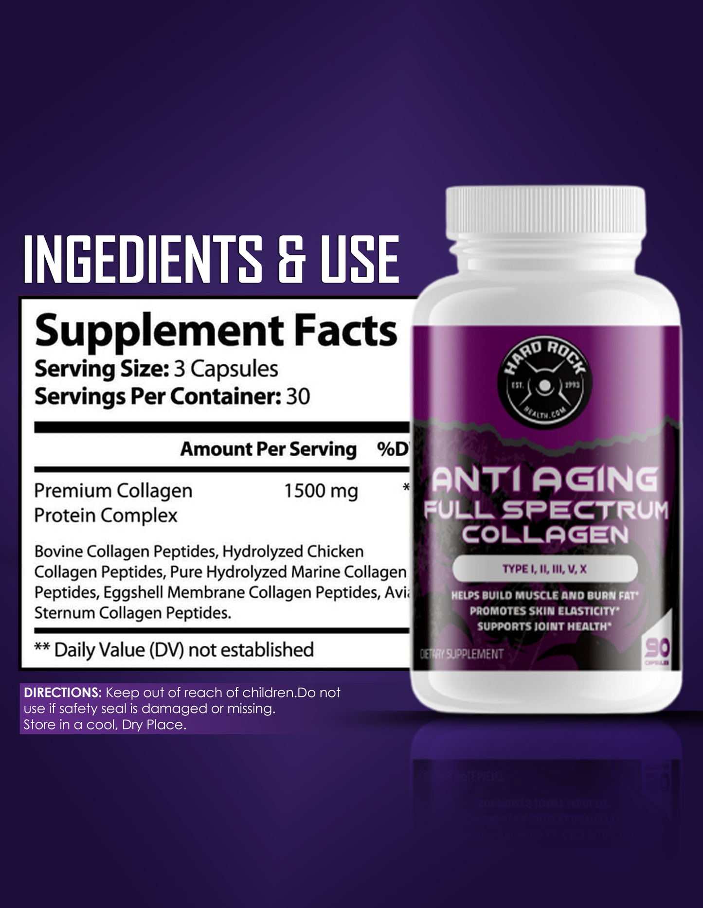 Anti-Aging Full Spectrum Collagen 90 Capsules-1