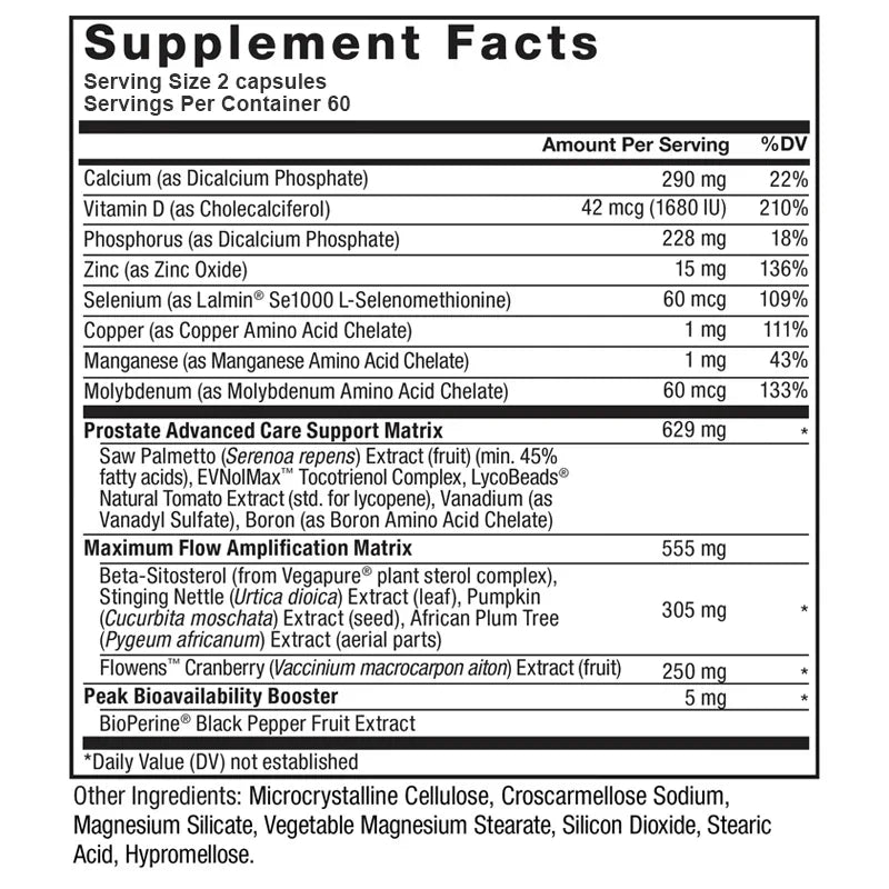 Pslalae Saw Palmetto Supplement – Prostate & Bladder Health Support