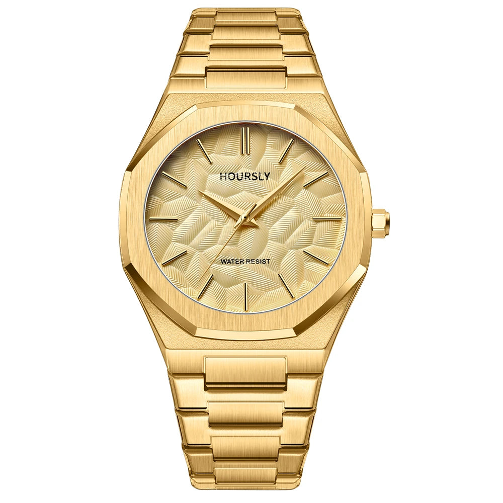 Wlisth/Wal-force Shi Quartz Men’s Watch – Stainless Steel, Luminous Hands, Water-Resistant Casual Fashion Wristwatch