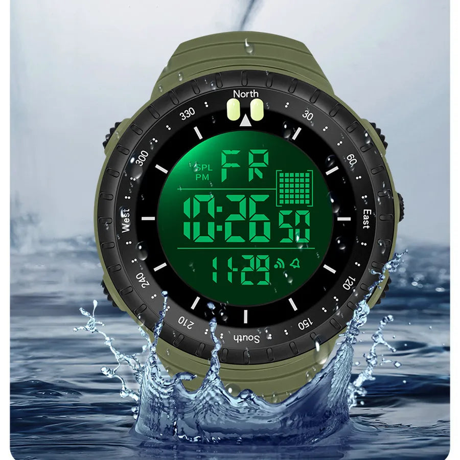 SYNOKE Men’s Outdoor Military Digital Watch – Multifunctional Sports Design