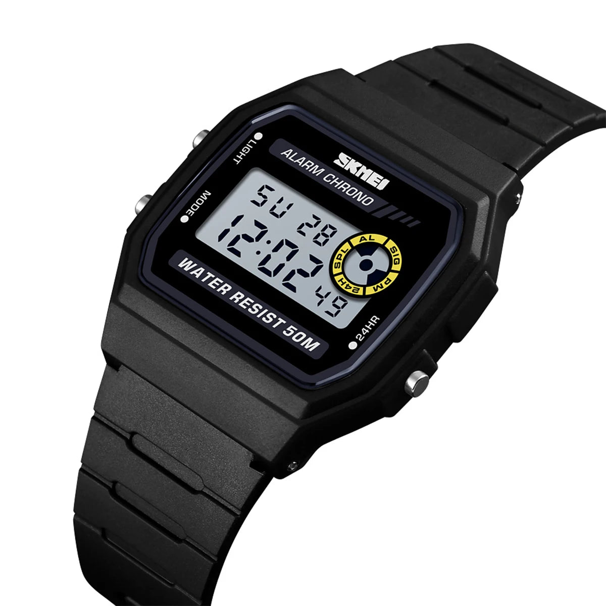 SKMEI 1894 Men’s Digital Watch – Waterproof 50M, Shock Resistant, LED Backlight, Multifunction
