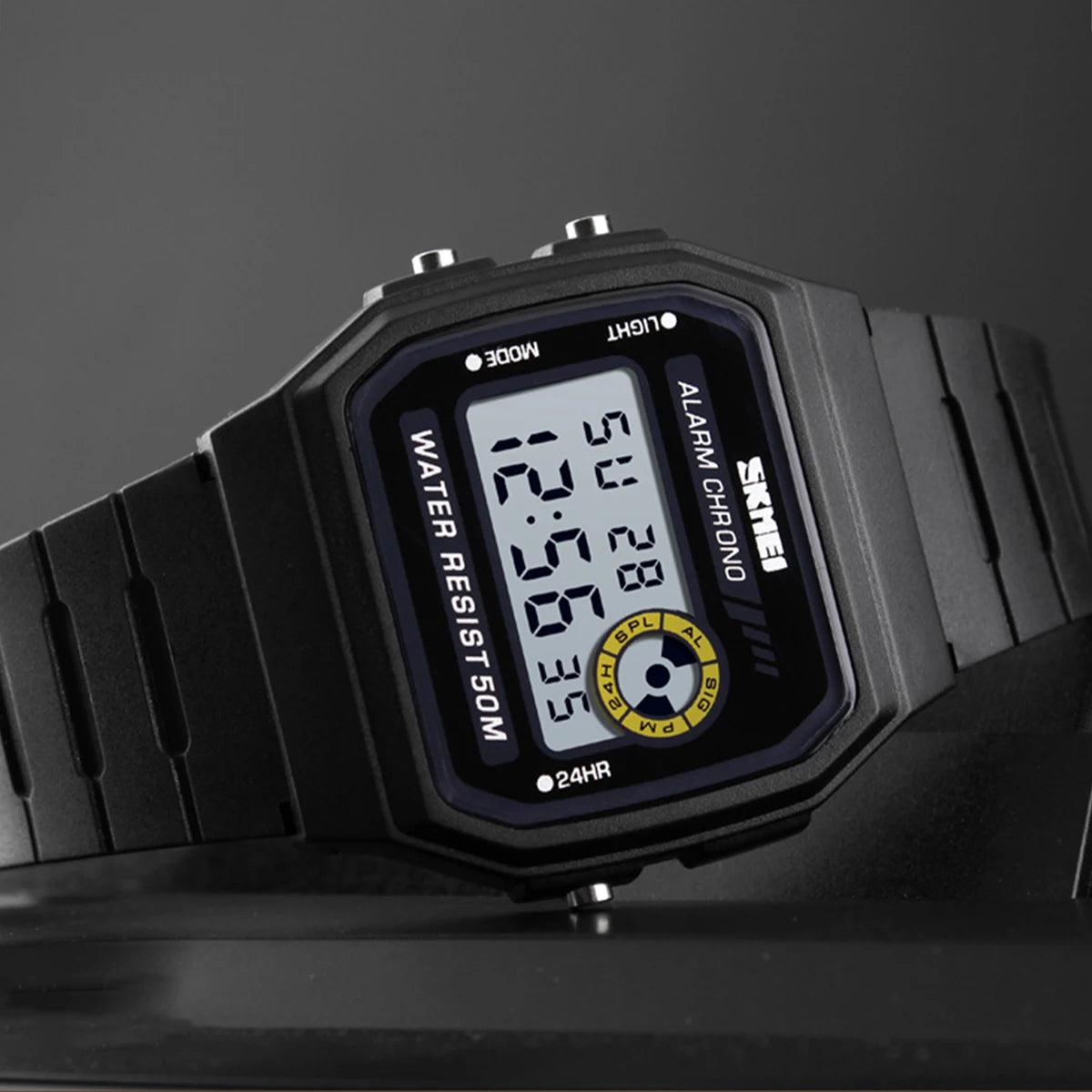 SKMEI 1894 Men’s Digital Watch – Waterproof 50M, Shock Resistant, LED Backlight, Multifunction