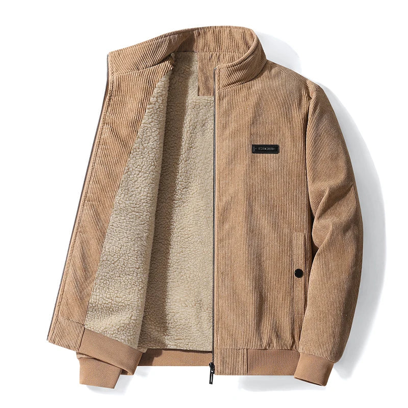 CHAIFENKO Men’s Casual Fleece Jacket – Autumn & Winter Comfort