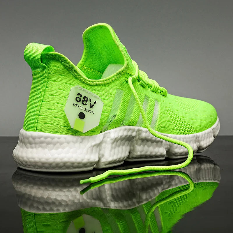 Swenxun Men’s Breathable Light-Up Casual Shoes