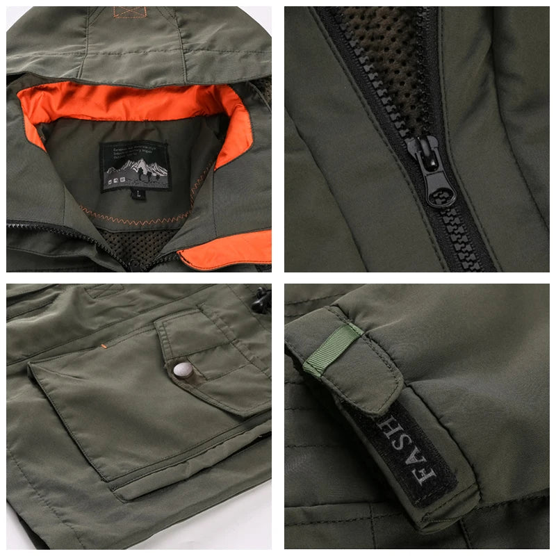 CHAIFENKO Men’s Military-Style Jacket – Casual Spring & Autumn Wear