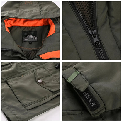 CHAIFENKO Men’s Military-Style Jacket – Casual Spring & Autumn Wear