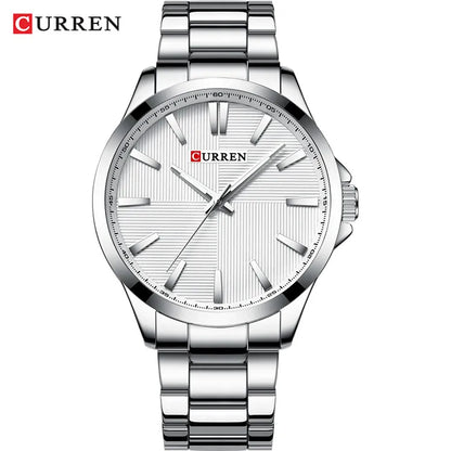 Curren CR-8322 Men’s Quartz Watch – Stainless Steel Mesh Band, Fashion Business Casual Wristwatch