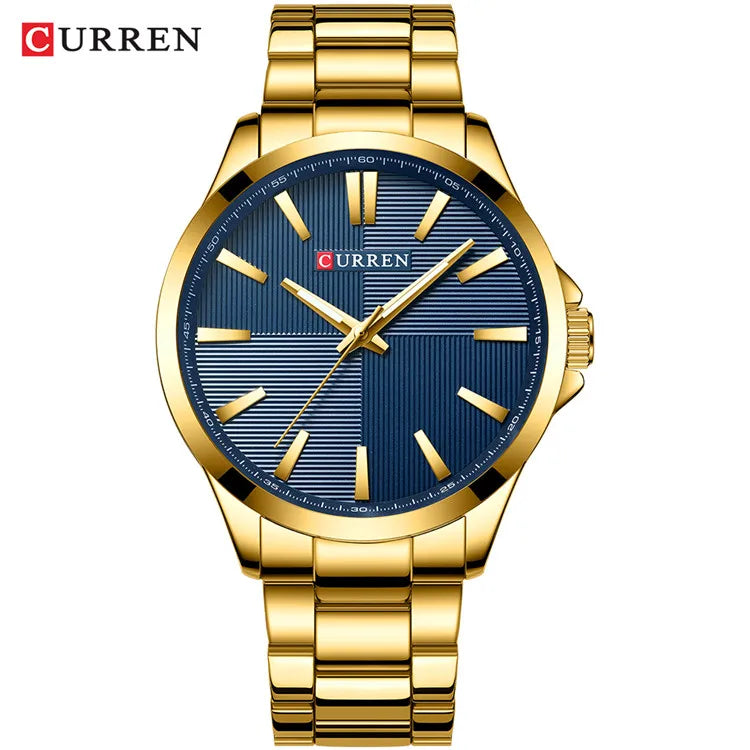 Curren CR-8322 Men’s Quartz Watch – Stainless Steel Mesh Band, Fashion Business Casual Wristwatch