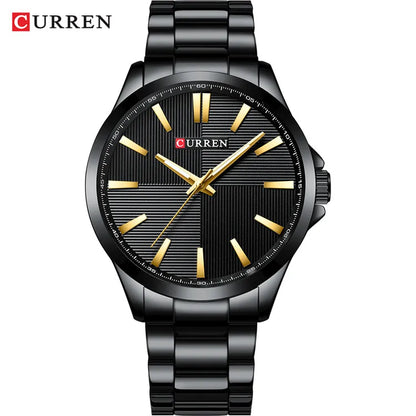 Curren CR-8322 Men’s Quartz Watch – Stainless Steel Mesh Band, Fashion Business Casual Wristwatch