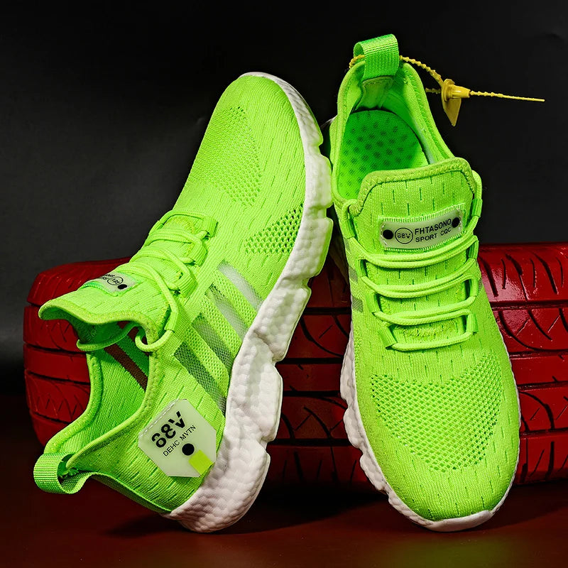 Swenxun Men’s Breathable Light-Up Casual Shoes