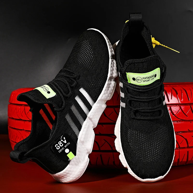 Swenxun Men’s Breathable Light-Up Casual Shoes