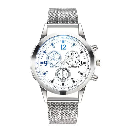 MOONBIFFY Men’s Quartz Wristwatch – Fashion & Casual Stainless Steel Watch