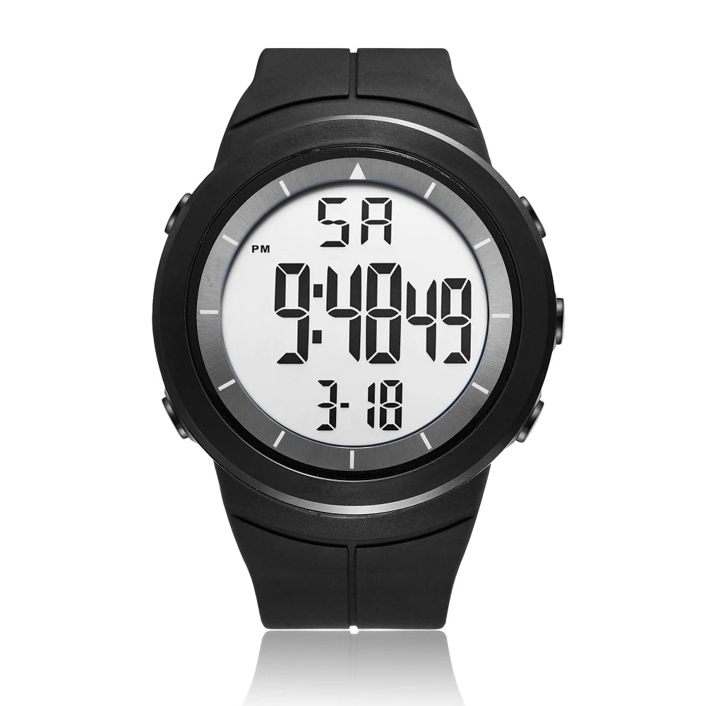 OHSEN 1805 Men’s Digital Sport Watch – 50M Waterproof, LED Display, Shock Resistant, Stopwatch, Alarm