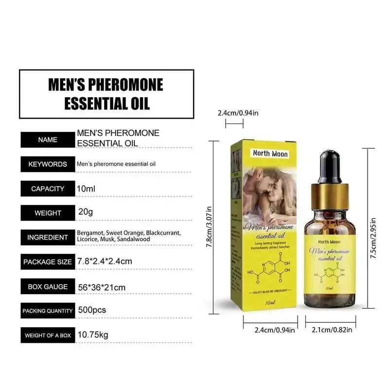 ouhoe Men’s Pheromone Essential Oil – Natural Attraction Cologne (10ml)