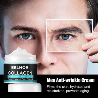 YOUNGCOME Collagen Face Cream for Men – Anti-Wrinkle, Firming, Hydrating & Whitening Facial Care, 60ml