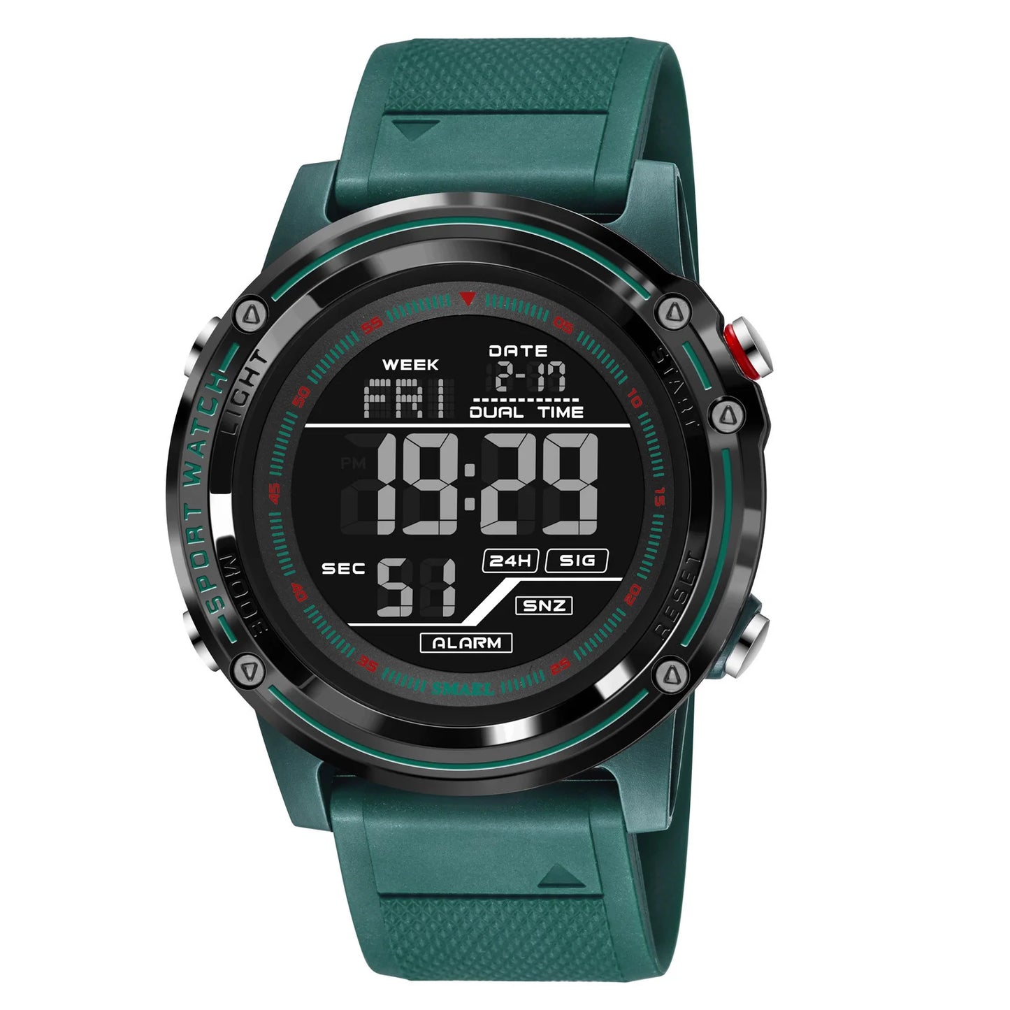 SMAEL 8125 Men’s Military Sports Watch – LED Digital Waterproof Army Wristwatch