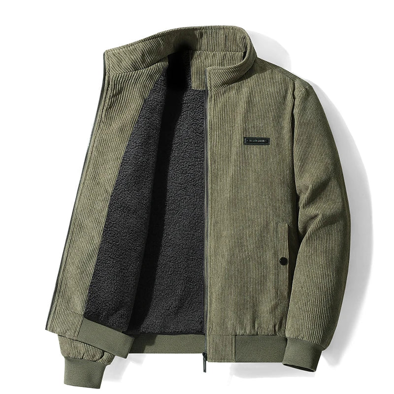 CHAIFENKO Men’s Casual Fleece Jacket – Autumn & Winter Comfort