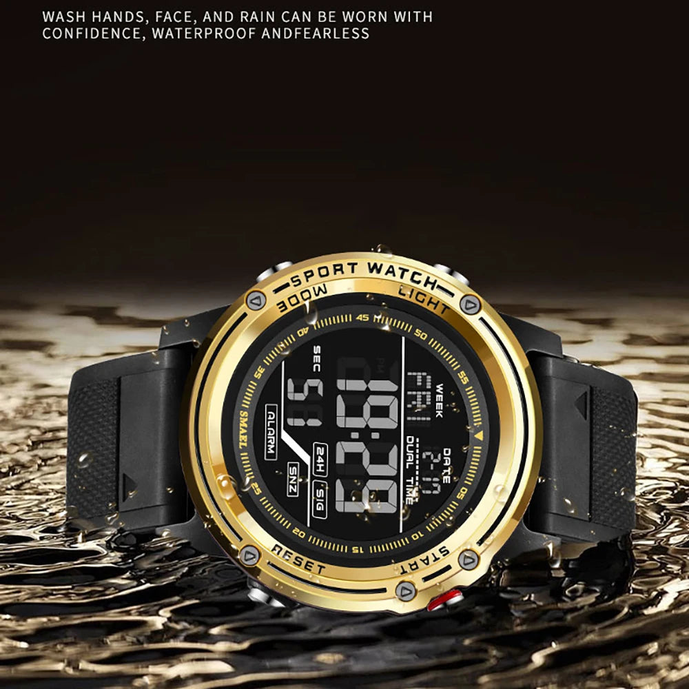 SMAEL 8125 Men’s Military Sports Watch – LED Digital Waterproof Army Wristwatch
