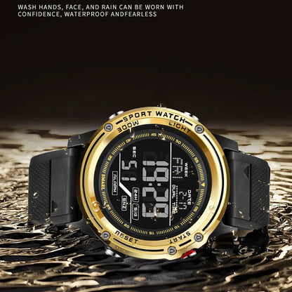 SMAEL 8125 Men’s Military Sports Watch – LED Digital Waterproof Army Wristwatch