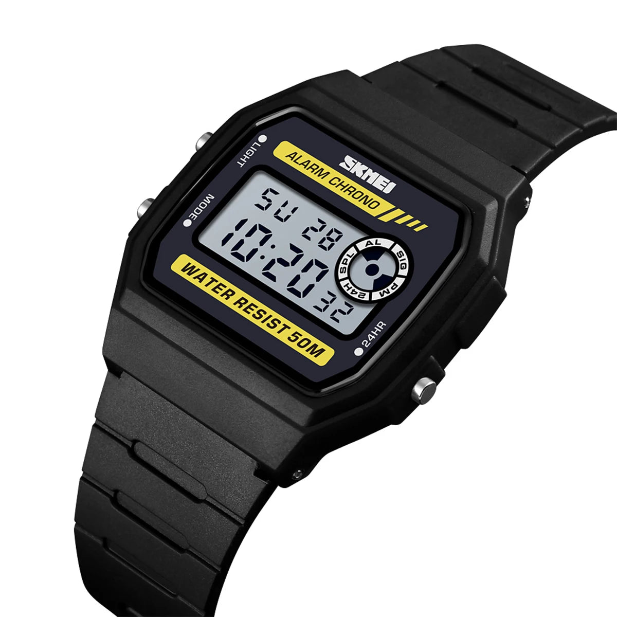 SKMEI 1894 Men’s Digital Watch – Waterproof 50M, Shock Resistant, LED Backlight, Multifunction