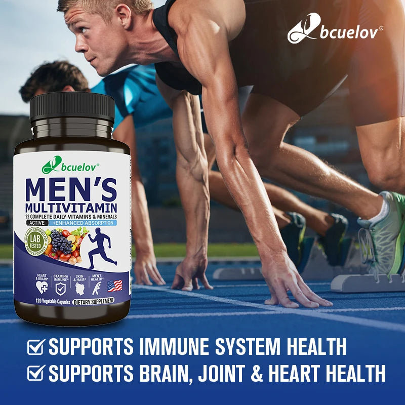 Bcuelov Men’s Daily Multivitamin – Complete Vitamins & Minerals