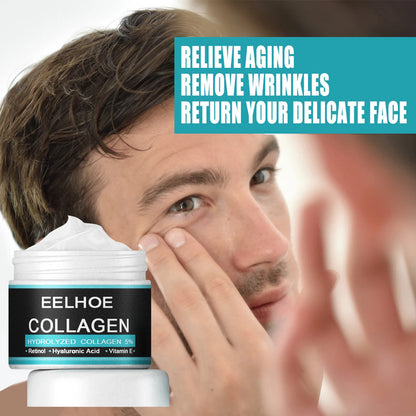 YOUNGCOME Collagen Face Cream for Men – Anti-Wrinkle, Firming, Hydrating & Whitening Facial Care, 60ml