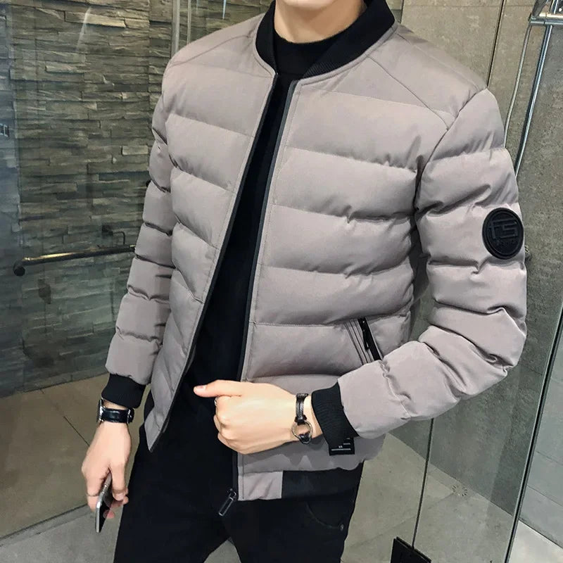 WORDKIND Men’s Winter Jacket – Warm Hooded Parka for Autumn & Winter