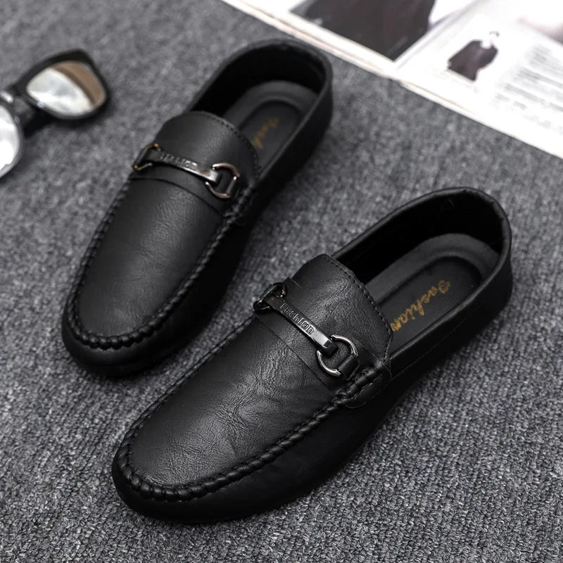 HIKDOOER Men’s Formal Oxford Shoes – Elegant Slip-On Dress Shoes