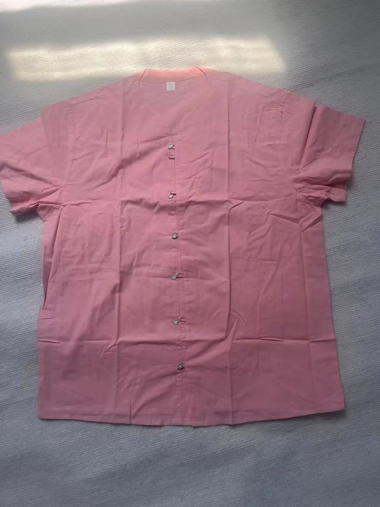 Men’s Casual Collarless Shirt – Lightweight Travel & Summer Style