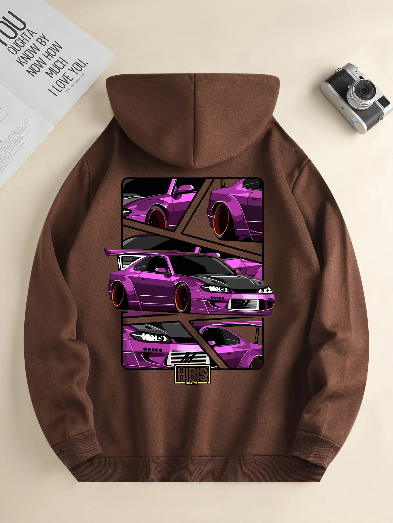 Men’s Lightweight Printed Hoodie – Casual Travel Style