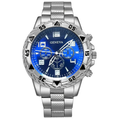 MOONBIFFY Quartz Men’s Wristwatch – Alloy Case, Stylish Bracelet Clasp, Casual Fashion Watch