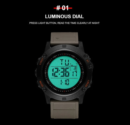OHSEN Men’s Digital Sport Watch – Waterproof 50M, Shock Resistant, LED Backlight, Stopwatch, Alarm