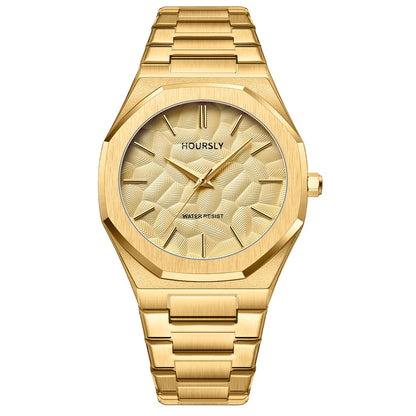 Wlisth/Wal-force Shi Quartz Men’s Watch – Stainless Steel, Luminous Hands, Water-Resistant Casual Fashion Wristwatch