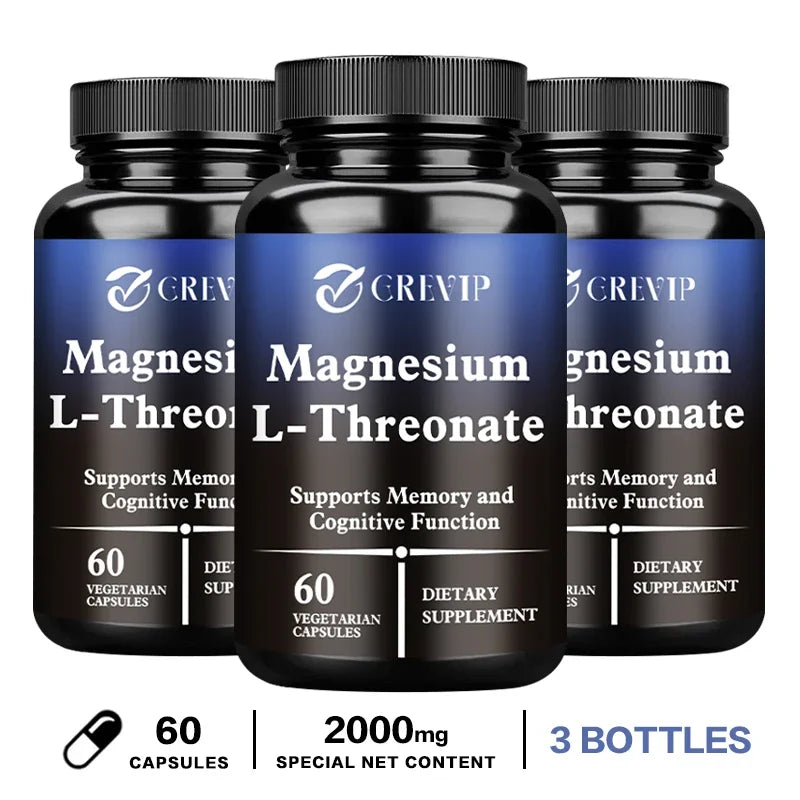 GREVIP Magnesium L-Threonate Supplement – Brain Health & Cognitive Support