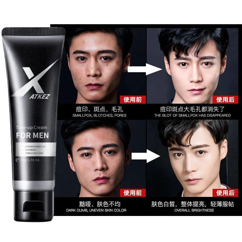 Okeny’s Men Concealer BB Cream – 4-in-1 Whitening, Moisturizing & Oil-Control Base Makeup (50g)
