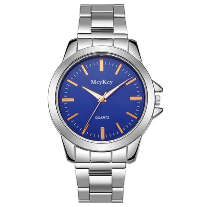 MOONBIFFY 1001 Men’s Stainless Steel Quartz Watch – Casual Fashion Wristwatch