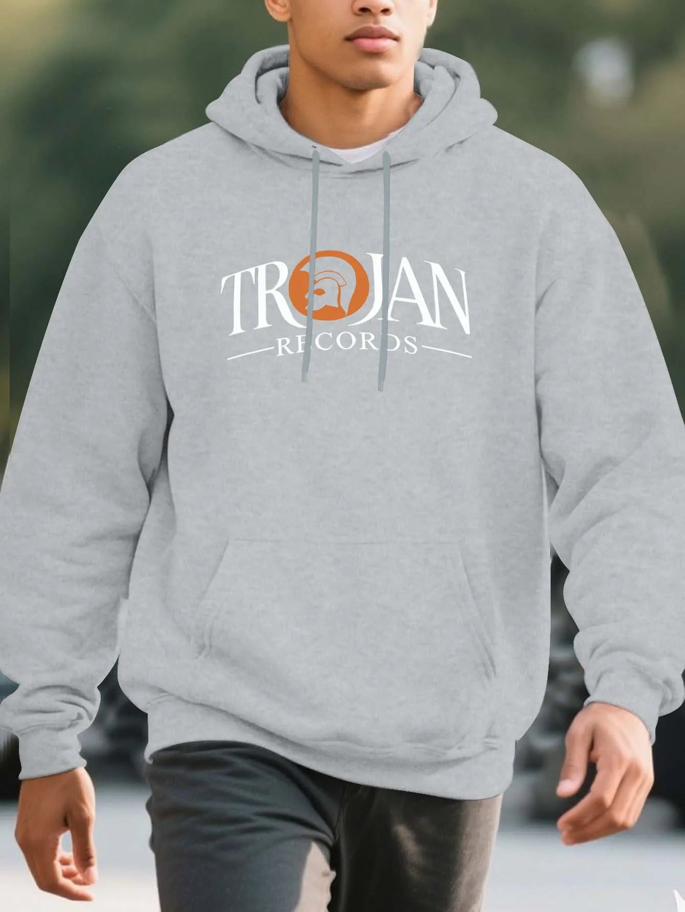 Men’s Heavy-Duty Thermal Hoodie – Winter Pullover Sweatshirt with Pockets