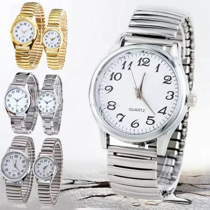 MOONBIFFY Couple Quartz Watch – Casual & Fashionable Matching Timepieces