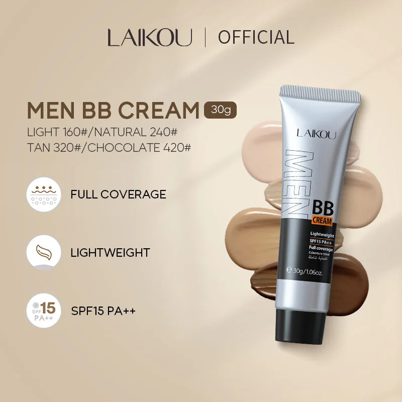 Men’s 3-in-1 BB Cream – Concealer, Foundation & Moisturizer (30g)