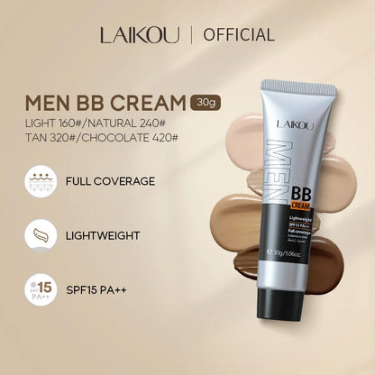 Men’s 3-in-1 BB Cream – Concealer, Foundation & Moisturizer (30g)