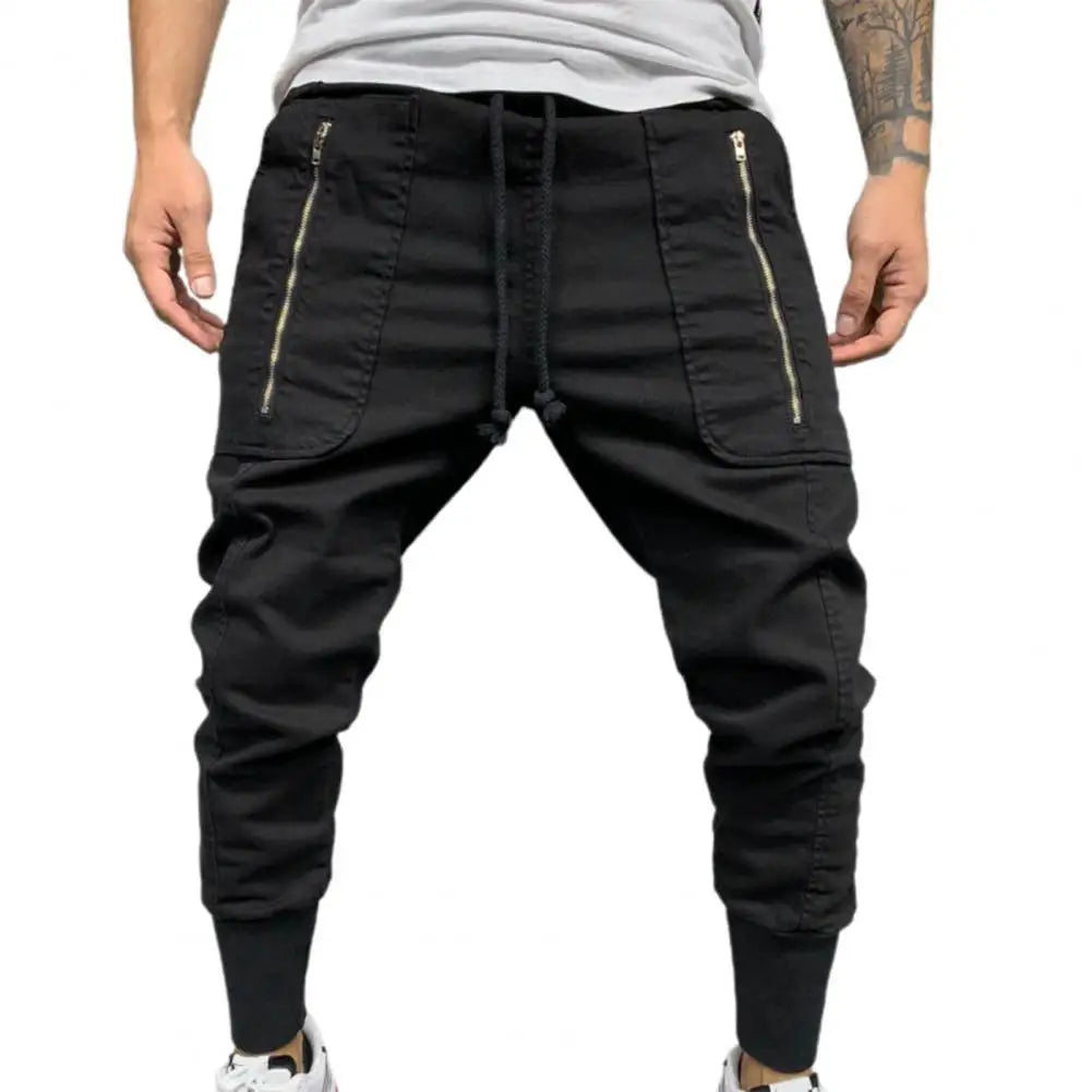 Men’s Casual Drawstring Pants – Lightweight Autumn Comfort
