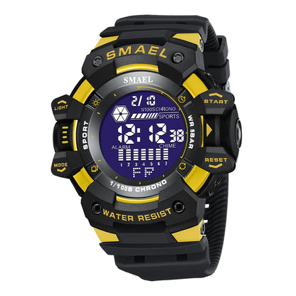 SMAEL 8050 Men’s Digital Sports Watch – Shock Resistant, Waterproof 5ATM, Multifunction LED Wristwatch