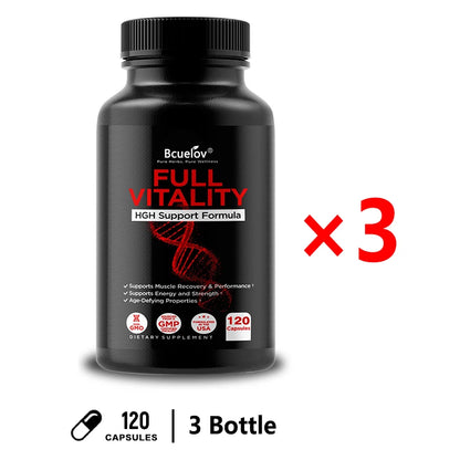 Bcuelov Advanced HGH Support Capsules – Muscle Growth & Vitality Formula