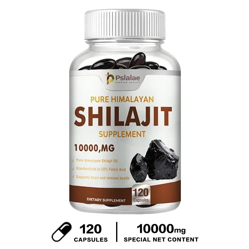 Pslalae Shilajit Capsules – 10:1 Extract for Energy, Vitality & Immunity