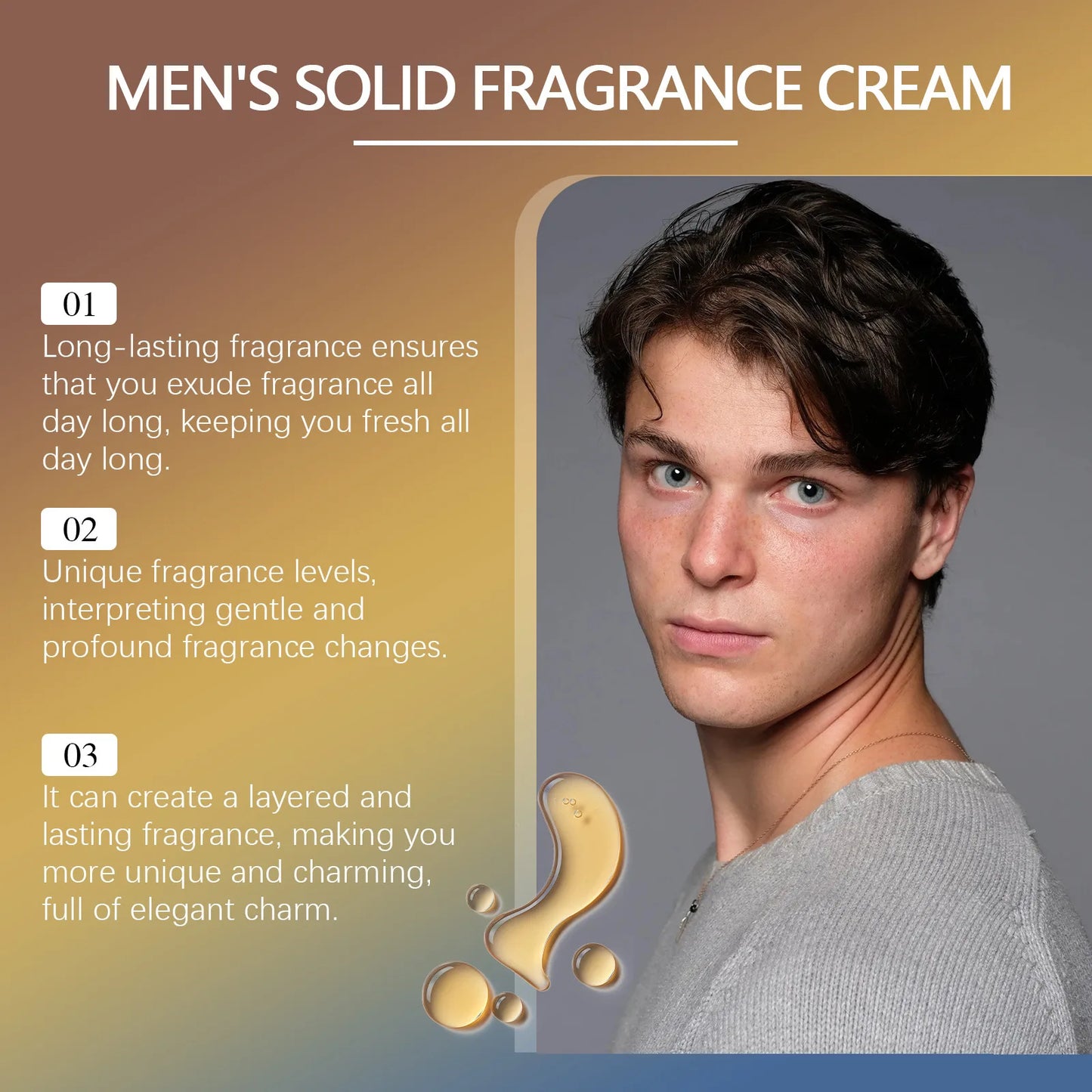 North Moon Men’s Sandalwood Solid Balm – Long-Lasting Portable Fragrance (7g / 10g / 30g)