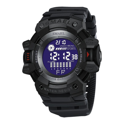 SMAEL 8050 Men’s Digital Sports Watch – Shock Resistant, Waterproof 5ATM, Multifunction LED Wristwatch