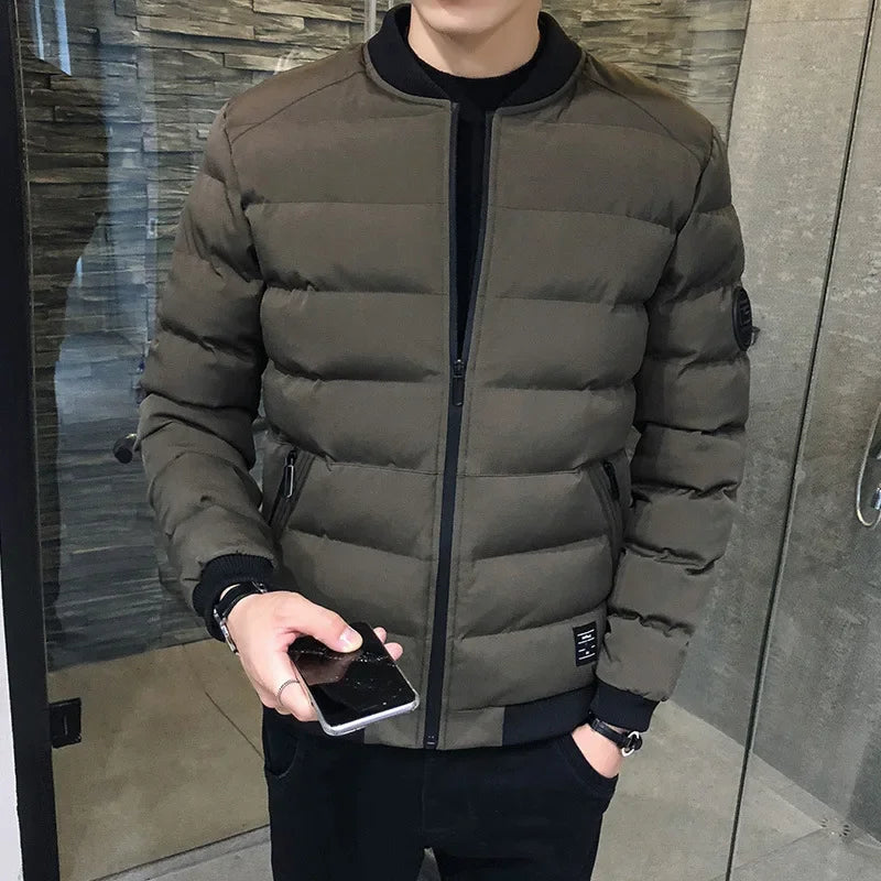 WORDKIND Men’s Winter Jacket – Warm Hooded Parka for Autumn & Winter