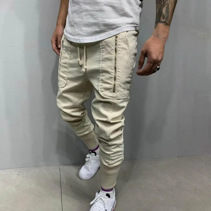 Men’s Casual Drawstring Pants – Lightweight Autumn Comfort