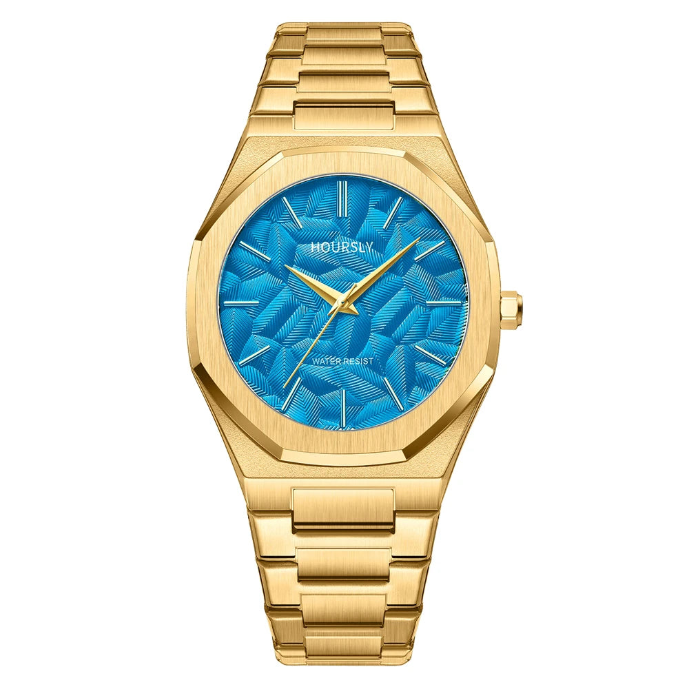 Wlisth/Wal-force Shi Quartz Men’s Watch – Stainless Steel, Luminous Hands, Water-Resistant Casual Fashion Wristwatch
