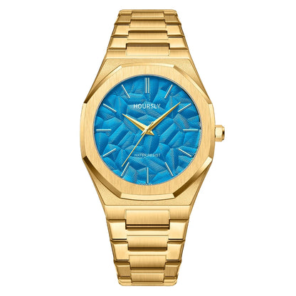 Wlisth/Wal-force Shi Quartz Men’s Watch – Stainless Steel, Luminous Hands, Water-Resistant Casual Fashion Wristwatch